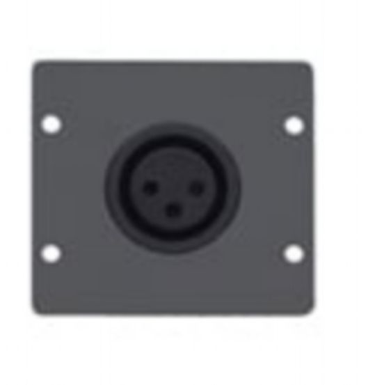 WA-1XLF (B) Wall Plate Insert - XLR (F) - Black